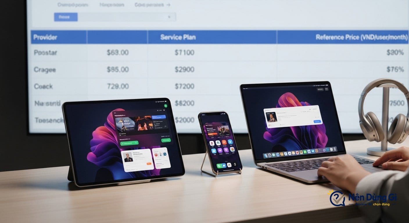 Bảng giá tham khảo một số giải pháp E-office nổi bật