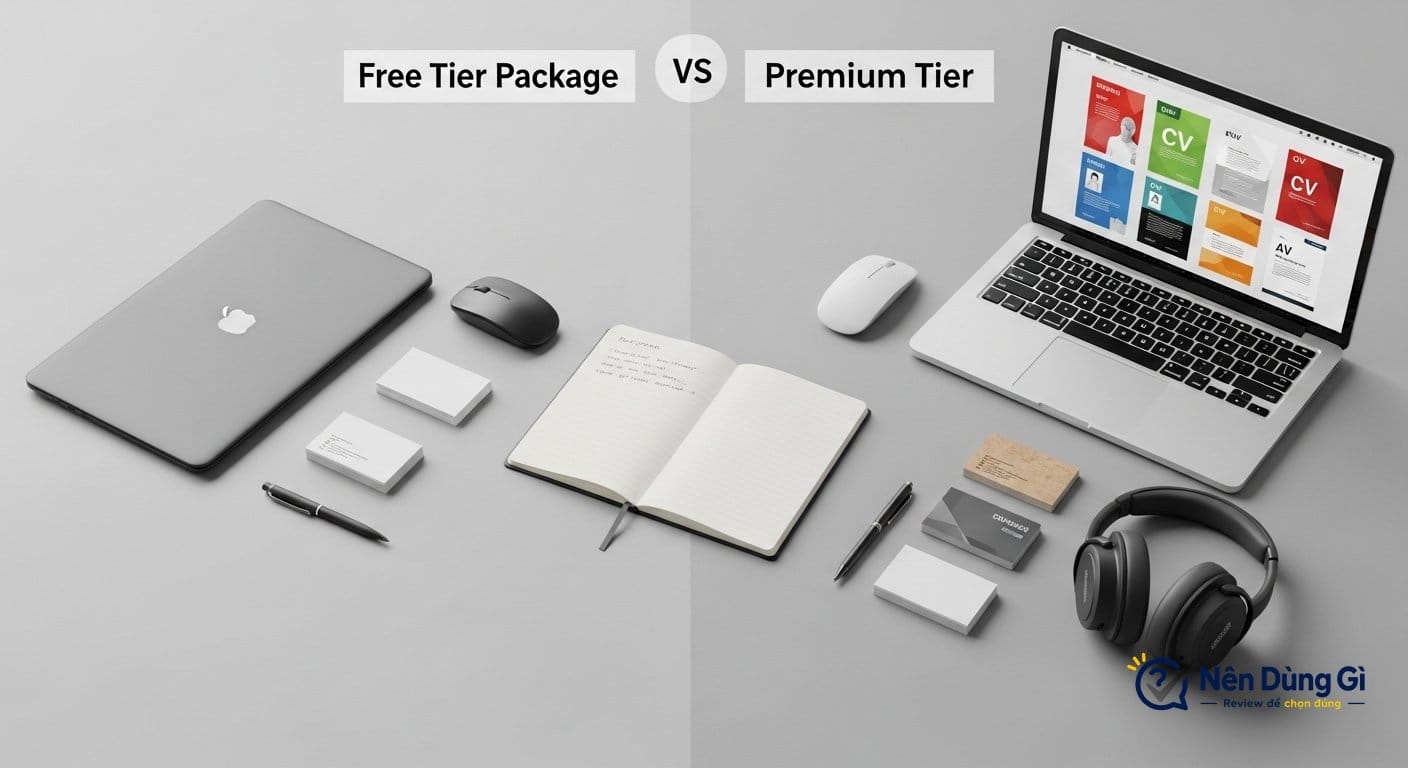 So sánh bản miễn phí và trả phí