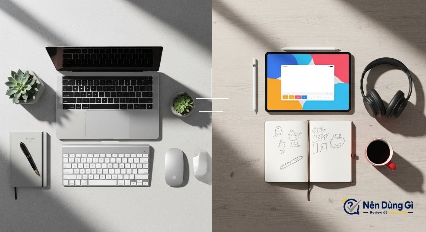 Điểm khác biệt cốt lõi: Canva vs Photoshop