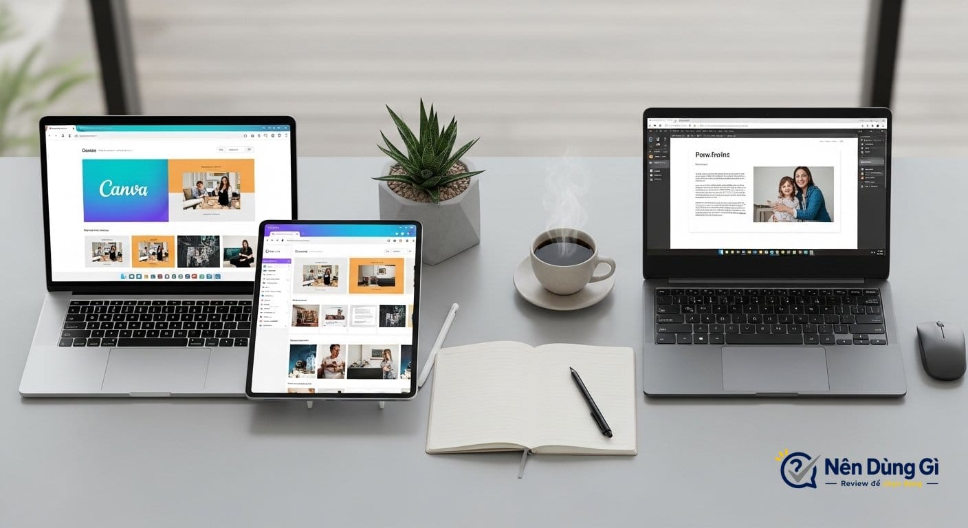 Bảng so sánh nhanh Canva và PowerPoint (Cập nhật 2026)